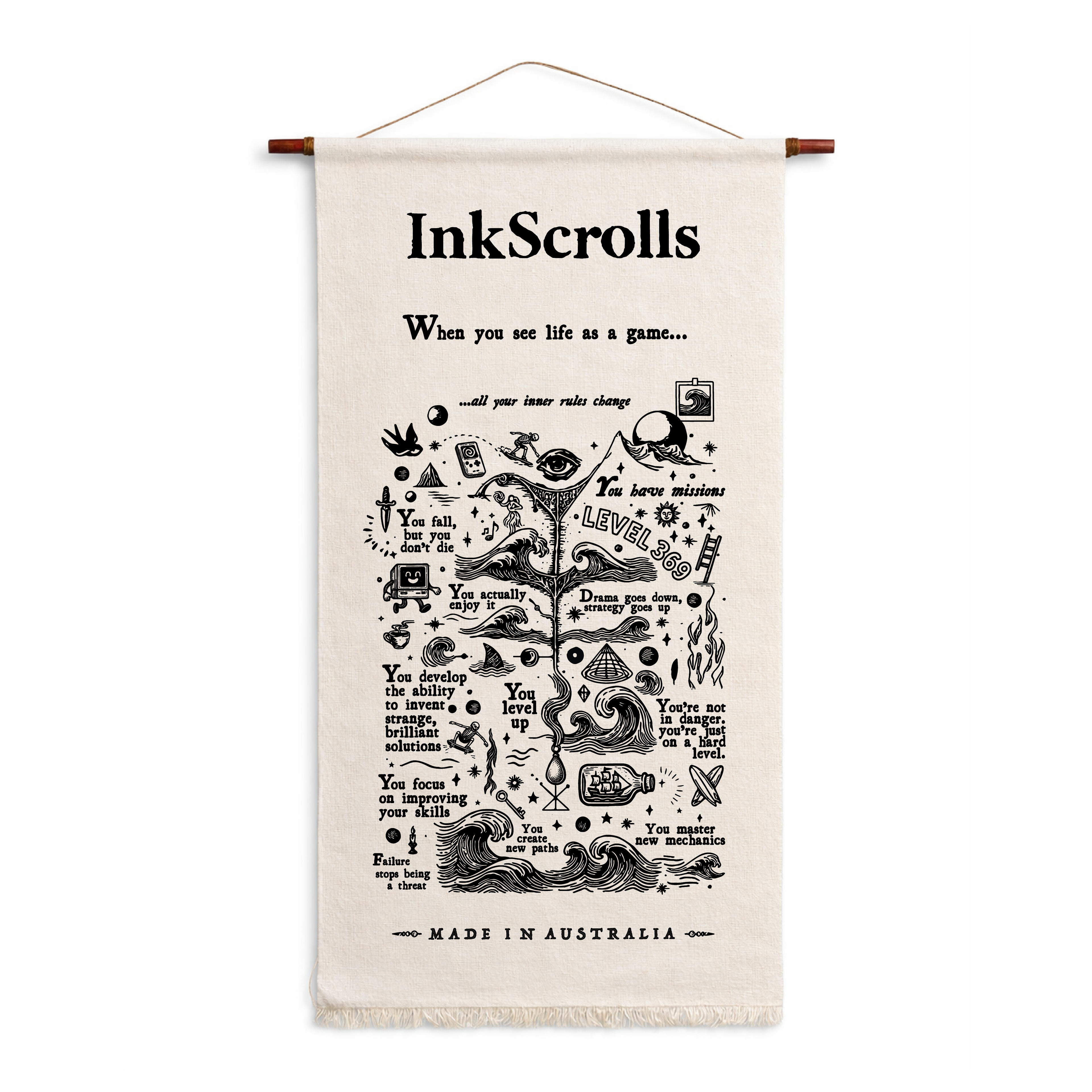 Wall Scroll "It's just a game"