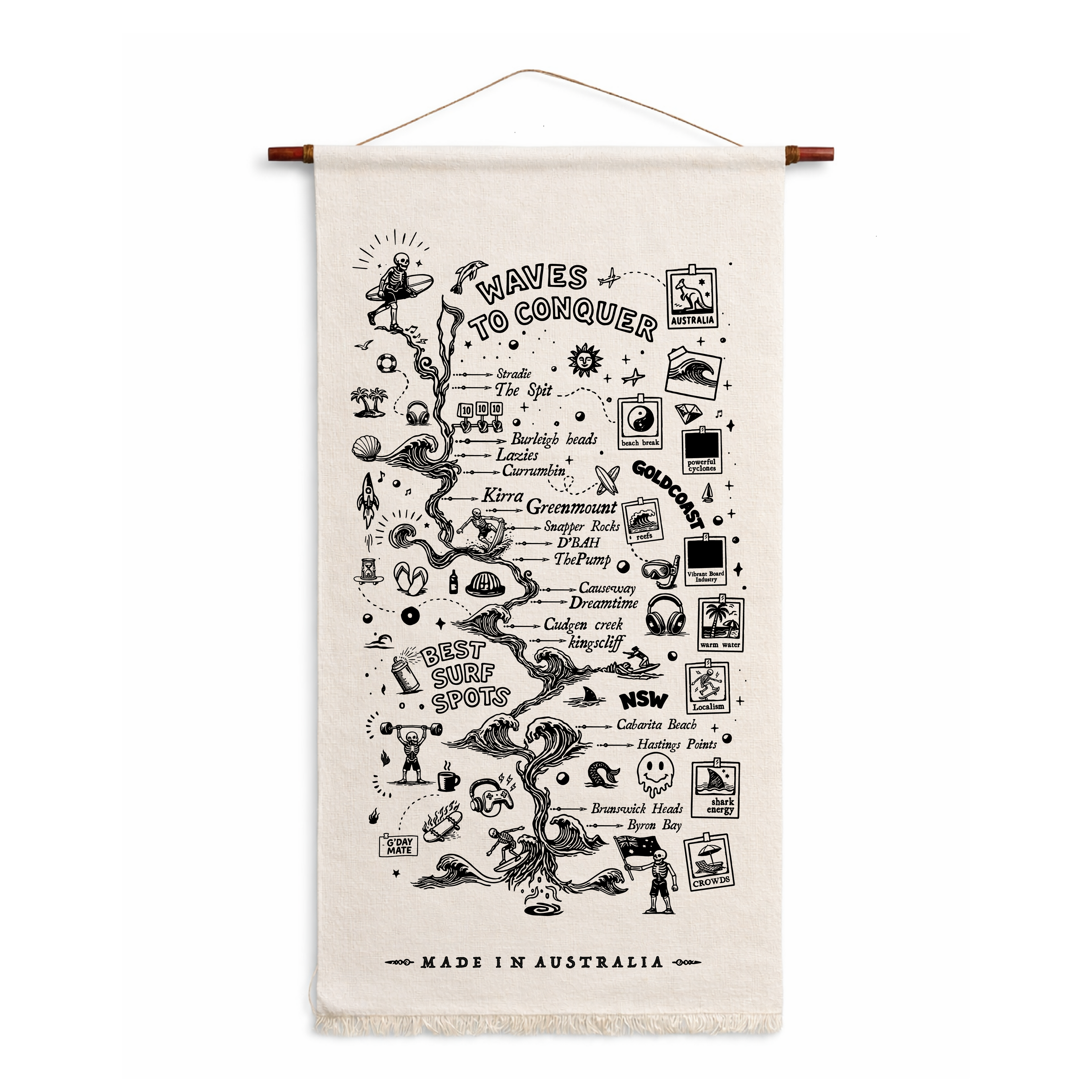 Wall Scroll "Waves to Conquer"