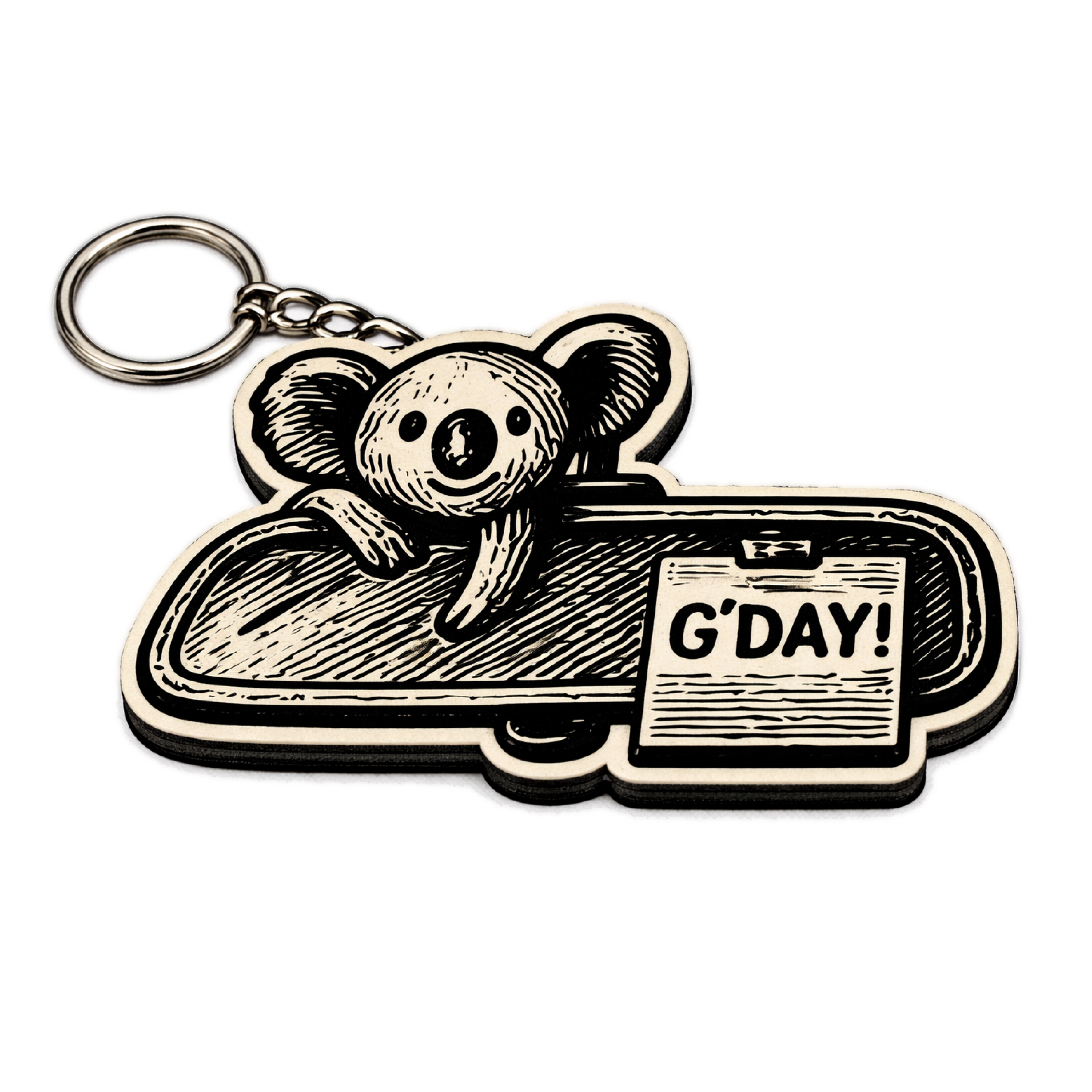 keychain "G'day"