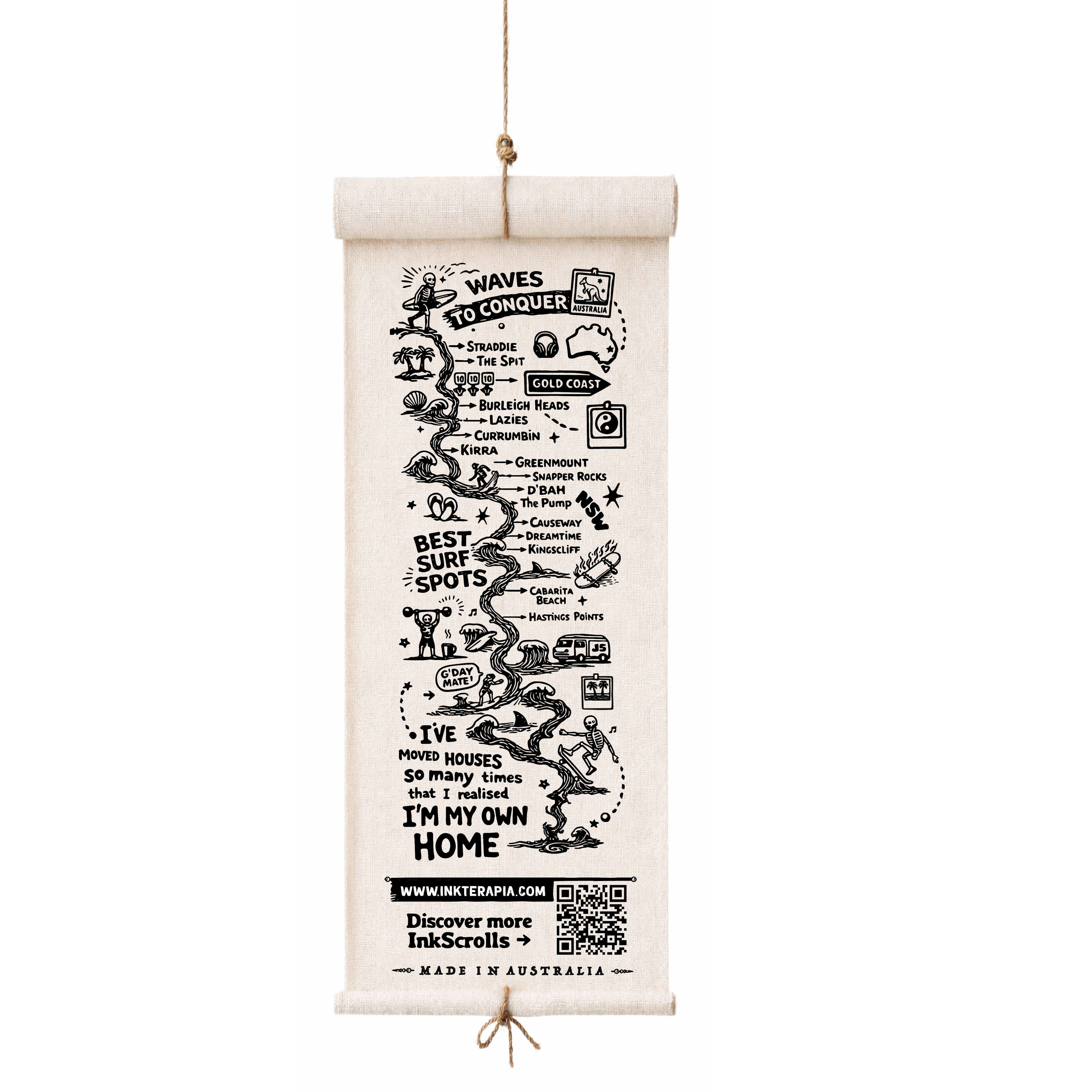 Petit InkScroll "Waves to Conquer"